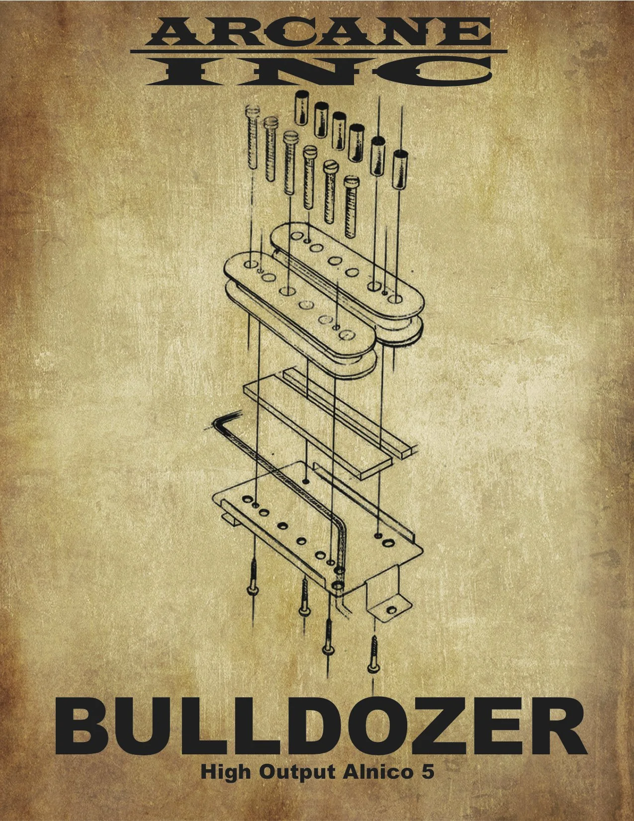 Bulldozer Humbucker Arcane Inc. Guitar Pickups — Arcane Inc.